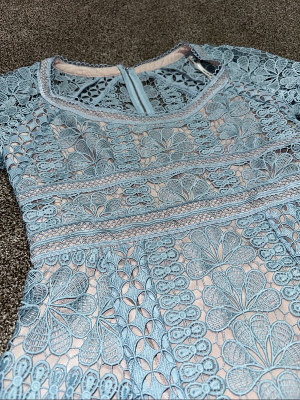 Self Portrait floral guipure lace mini dress lace size 8 - Picture 4 of 9